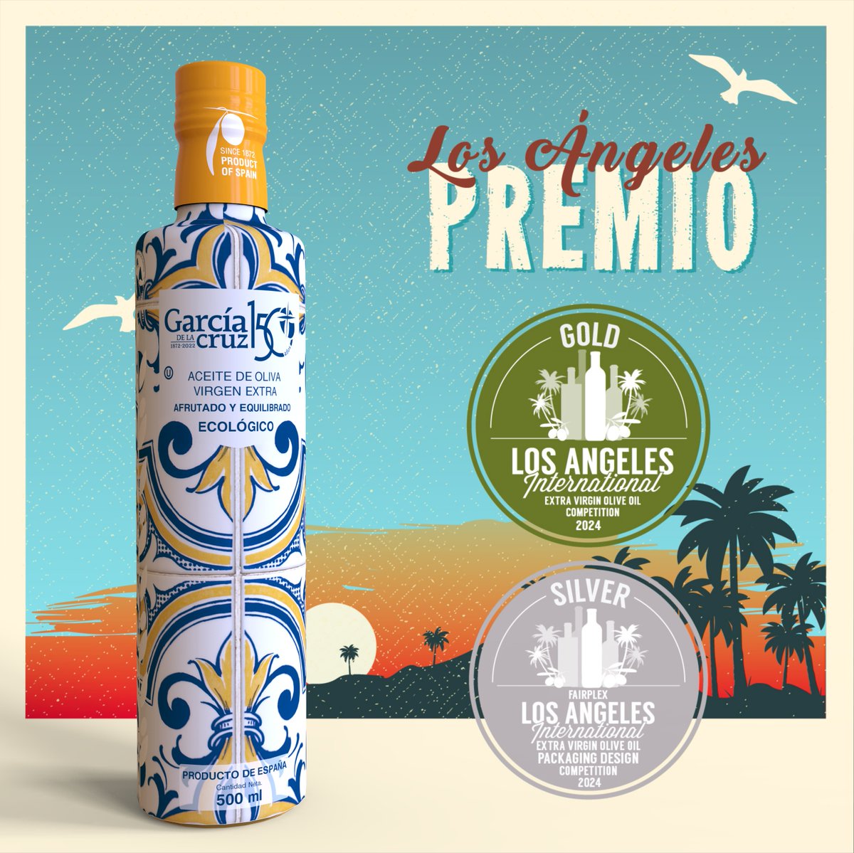 GarciadlacruzES's tweet photo. ¡Nuestro #MasterMiller ha sido premiado en el concurso #LosAngelesInternacionalEVOOCompetition en dos categorías!
🥇Oro a la calidad del aceite
🥈Plata al diseño de nuestro packaging.
¡Gracias por confiar en nosotros! https://t.co/tWgqJan3AF