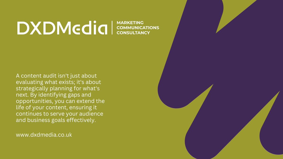 DXDMediaUK's tweet image. From ensuring the accuracy of information to aligning with your current branding standards, a thorough content audit can transform how your audience perceives your brand. 

Download our infographic to help you decide relevancy.   

dxdmedia.co.uk/marketing-hub/… 

#ContentRelevancy