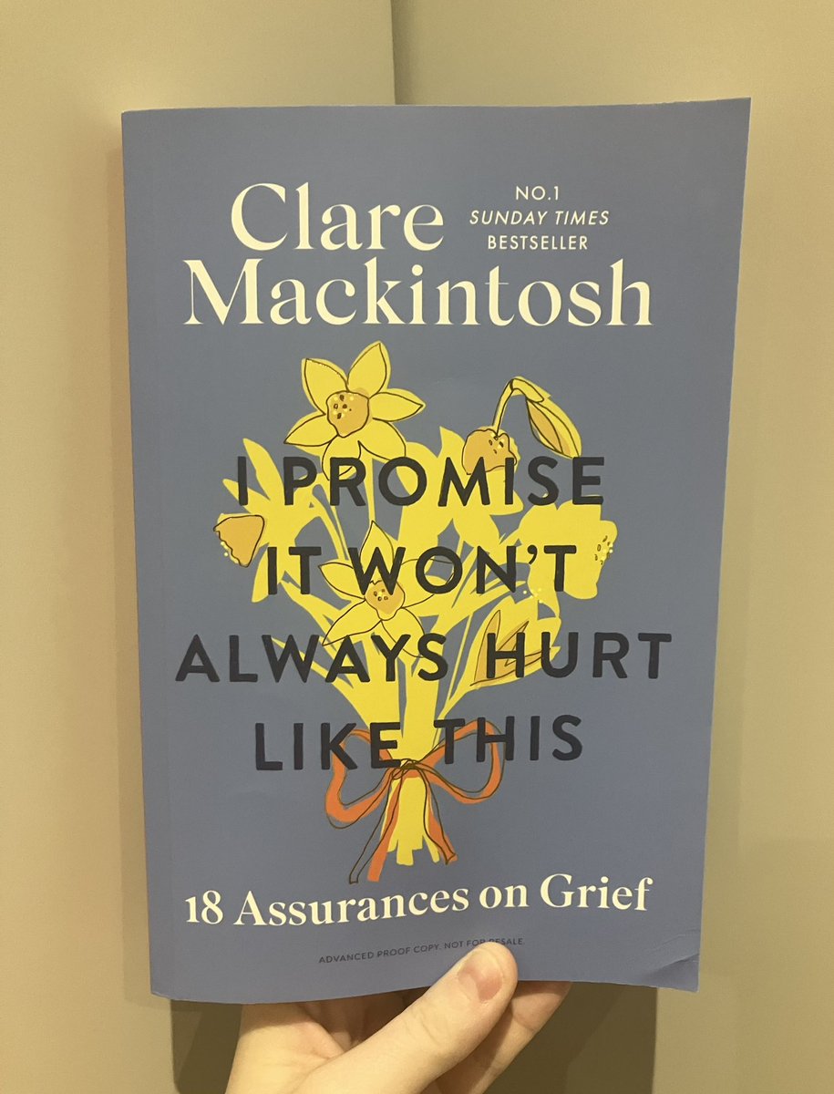 Today I would like to talk about #IPromiseItWontAlwaysHurtLikeThis @claremackint0sh This is a beautiful book, genuine, raw; heartfelt. Grief looks different for everyone but there are common threads. This is such an honest piece of writing which I feel privileged to have read.
