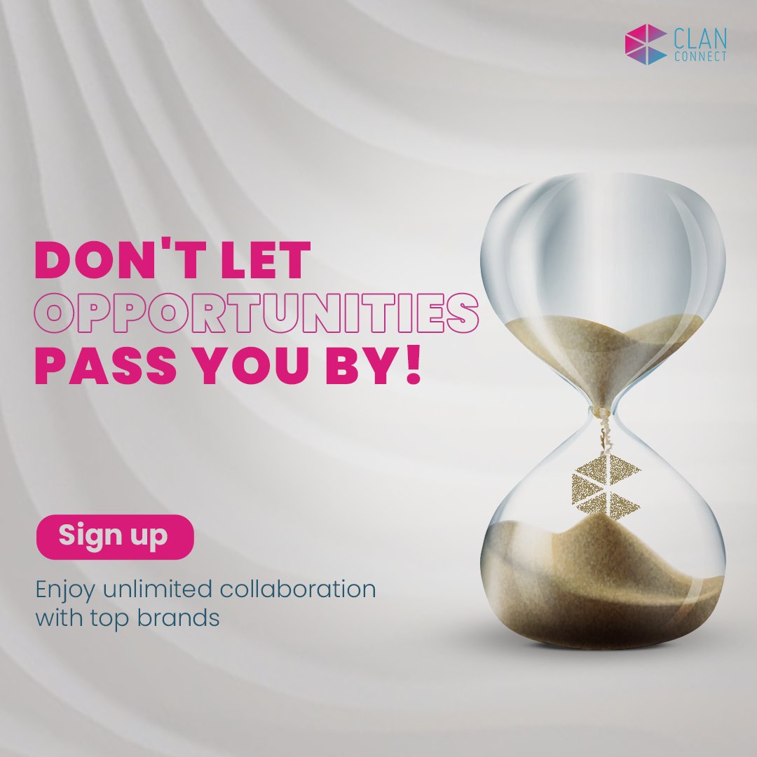 Ready for limitless possibilities? Sign up with us today and embark on a journey filled with endless collaboration opportunities with big brands.
.
.
.
.
.
#ClanConnect #campaign #influencer #InfluencerMarketing #ContentCreators