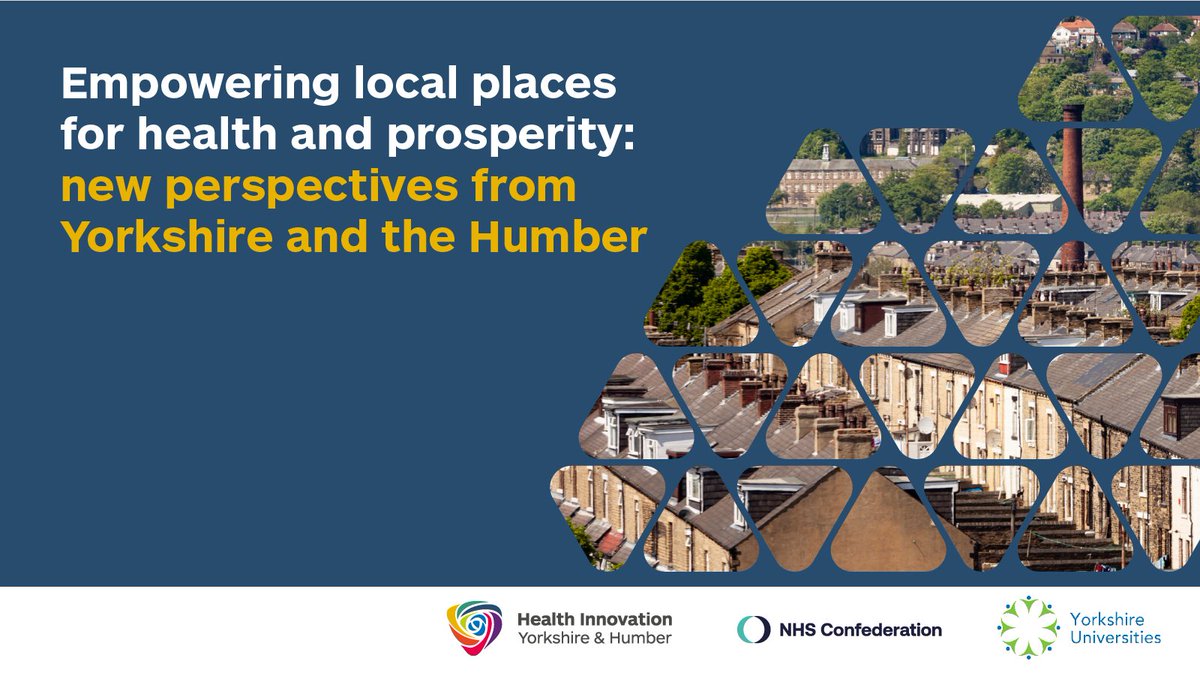 New white paper published today! 📢 In partnership with @Yorkshireunis & @NHSConfed the report lists 10 key recommendations to narrow the widening health and economic gap across Yorkshire and the Humber. bit.ly/3Uvpb0a #YHealth4Growth 1/4