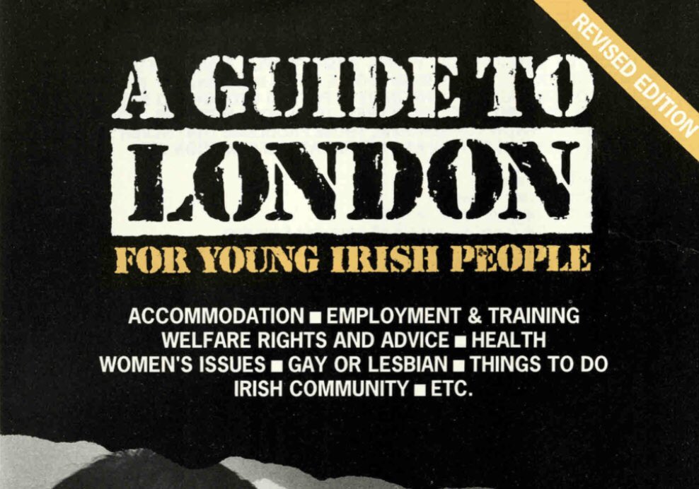 This welfare guide to #London, from the Action Group for Young #Irish, is just one example discussed in a new #LGBTQIA+ resource page created by our Archives Assistant, Máire to support your research of our catalogue - ldnmet.ac/VO5850QH12P

@irishinbritain @IrishinLondon