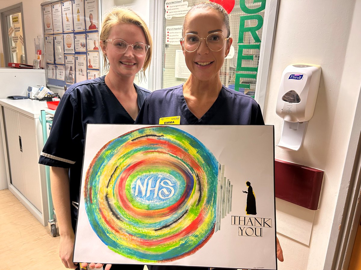 HMPYOI_Hindley's tweet image. Our @Novuschange Art class have presented our @SpectrumCIC nurses with a beautiful "Thank You" picture. #NHSThankYou #kindness