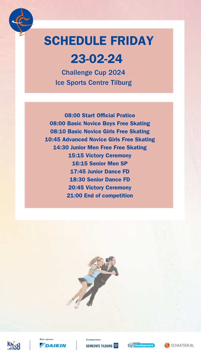 Schedule day 2 ⛸️