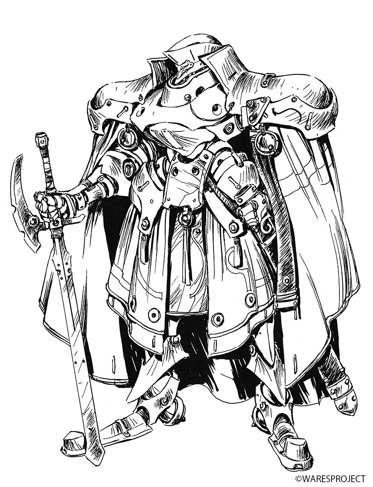 〜操兵紹介〜
【フォン・グリードル】
工呪会原型機のひとつ。このフォン・グリードルは、原型機としては比較的古いものに属するが、傑作機とされており、手堅く安定した能力を高い水準で発揮する。
玄人好みの機体であるため、外見は地味で目立たないものになる傾向が強い。