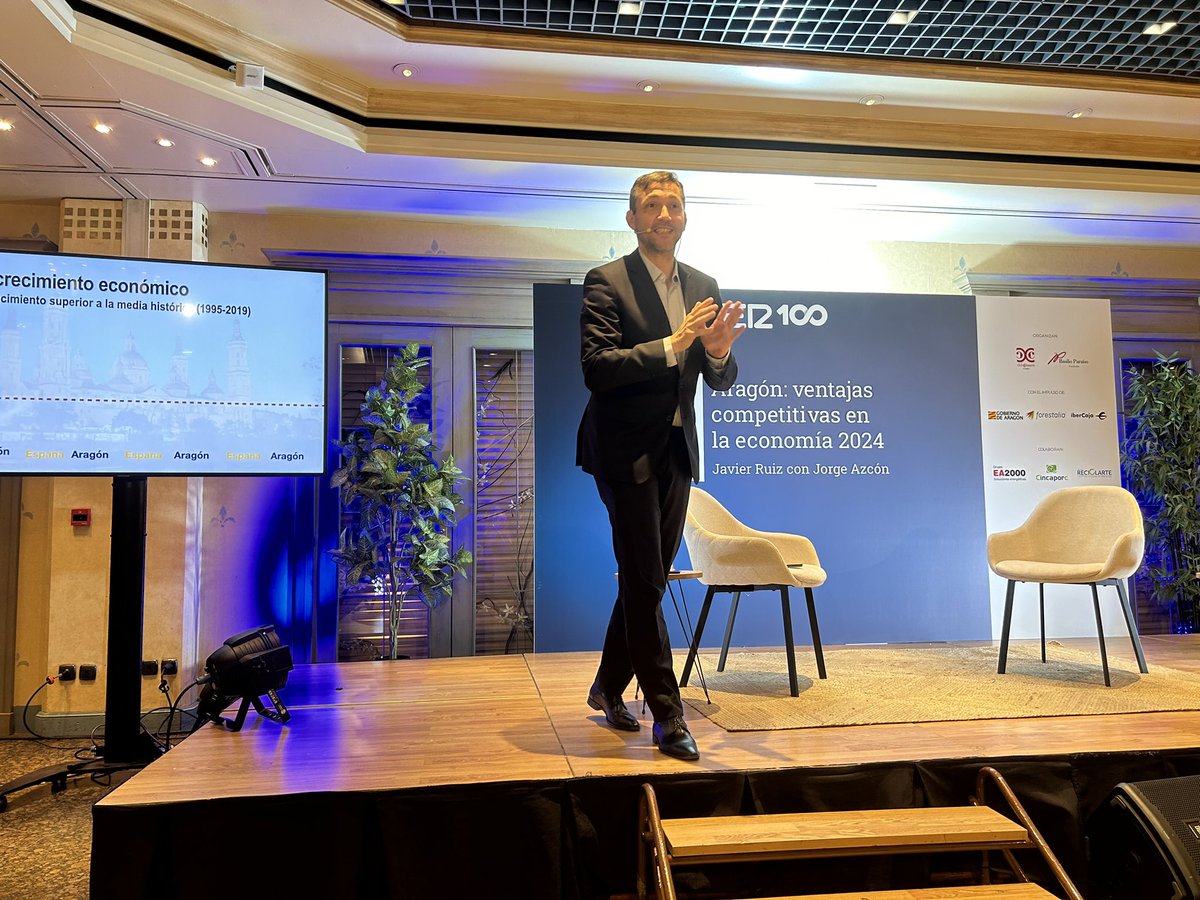 “El problema de Aragón no es de empleo sino de falta de mano de obra. Falta de personal. Esto tiene dos soluciones, subir salarios o traer inmigración, pero hay mucho ruido político para hacer esto”
<a href="/Ruiz_Noticias/">Javier Ruiz</a> <a href="/La_SER/">Cadena SER</a>