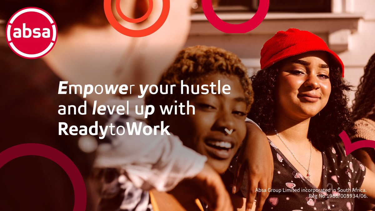 Yfm's tweet photo. Introducing @AbsaSouthAfrica ReadytoWork, the premier education and skills development program designed specifically for ambitious young people.

Download the ReadytoWork App, and register to unlock a world of career guidance 👉 https://t.co/K1idjXH6YB https://t.co/WDIqnjZaOm