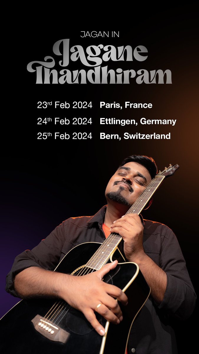 jaggenius's tweet photo. Vanakkam Europe 😀

Second leg starts today

All tickets here - https://t.co/4zOTswfyiW

Please tag all your friends and family who are in these cities/countries 🙏🏽🙏🏽 https://t.co/b25hCgac2k