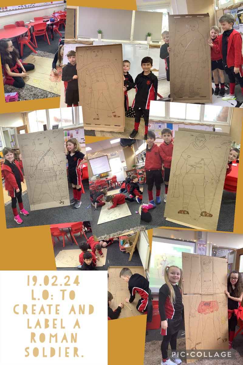 RougemontSchool's tweet image. Introducting our Romans topic in Year 3 by creating ‘life-size’ soldiers! What do you think of our intimidating army?
#RougemontReady
#ASchoolForLife
