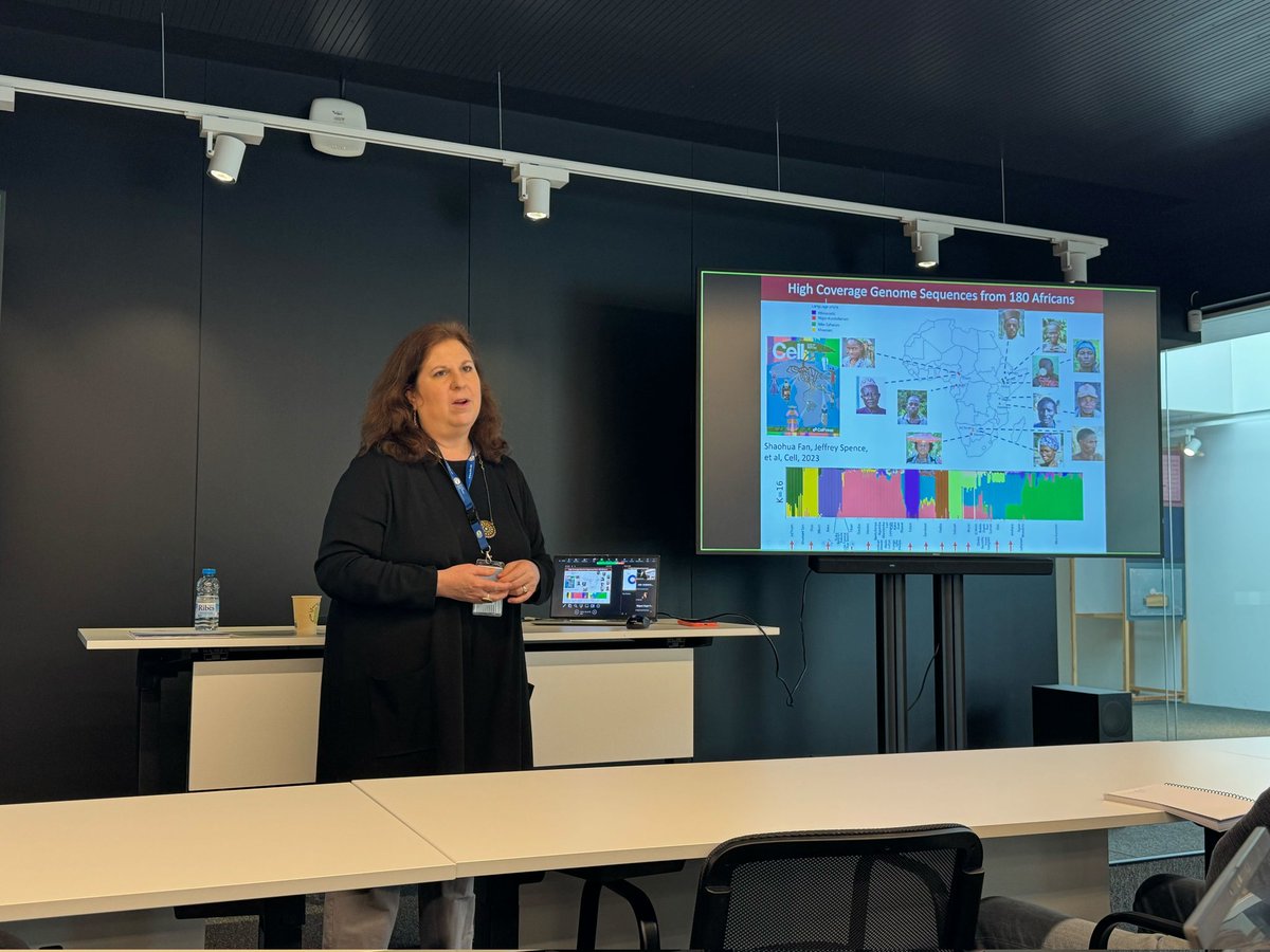 Very grateful Prof <a href="/SarahTishkoff/">Sarah Tishkoff | MagicEden CS 🪄</a> accepted our invitation to come to <a href="/BSC_CNS/">BSC-CNS</a> to explain her work on genomic and phenotypic variation in ethnically diverse African populations. We must include more populations in genomic studies if we want to understand human diversity.