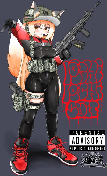 レーシングライラちゃん!
#イラスト #ケモミミ 