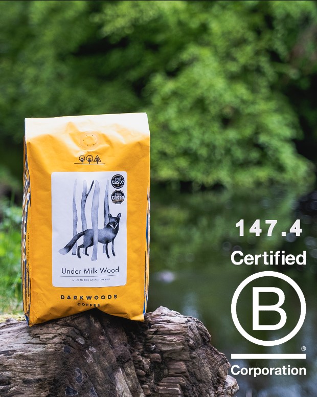 This is big news! This week we have been recertified as a @BCorporation, with an outstanding score of 147.4, reflecting our commitment to environmental and social sustainability. darkwoodscoffee.co.uk/article/dark-w…