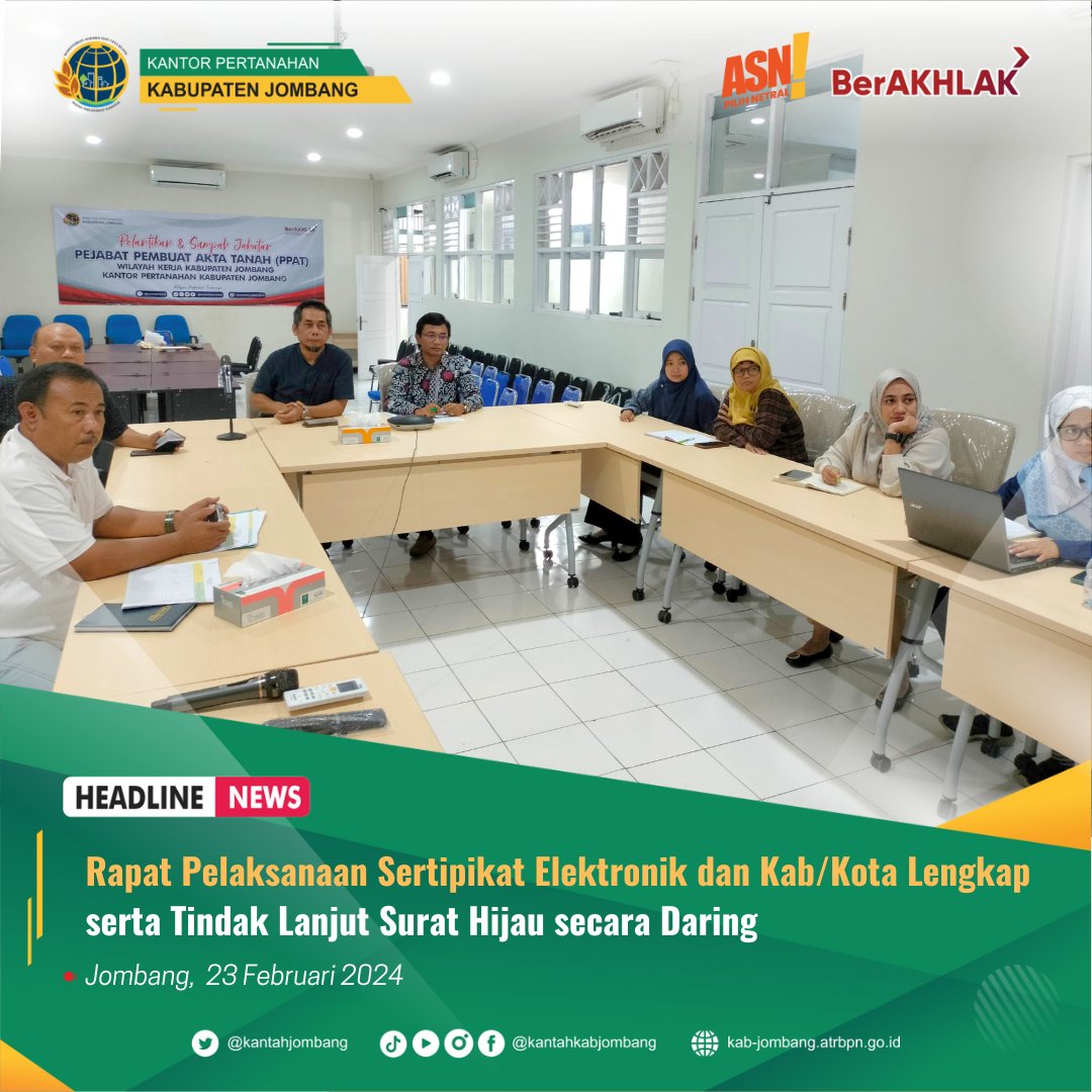 Kantor Pertanahan Kabupaten Jombang tweet media