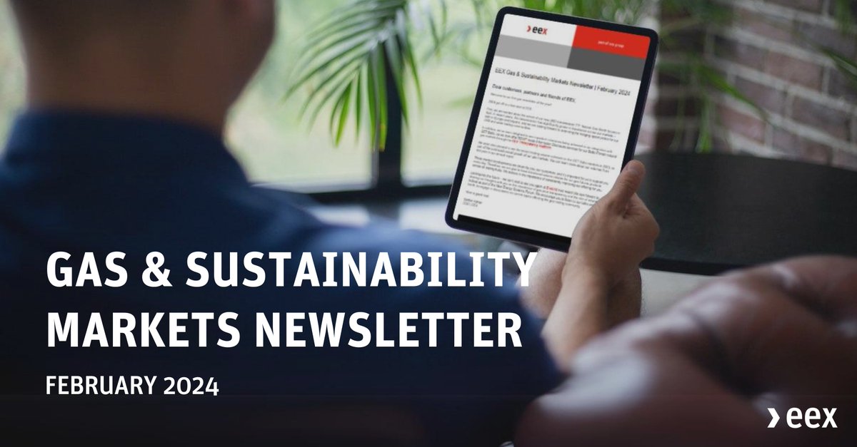 🚀With the launch of our web-socket based EEX Cloud Stream API for #gas spot markets, you can now enjoy immediate access to real-time streaming and the entire order book.

Read our February edition of the Gas &amp; Sustainability Newsletter to learn more. 👇
tinyurl.com/37aa2b37