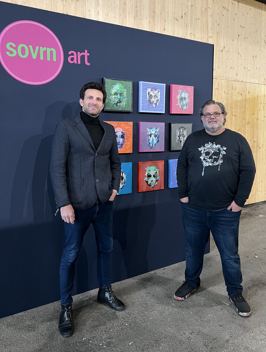 bozzinh's tweet image. Gmgm from @nft_paris with maestro @VanArman
