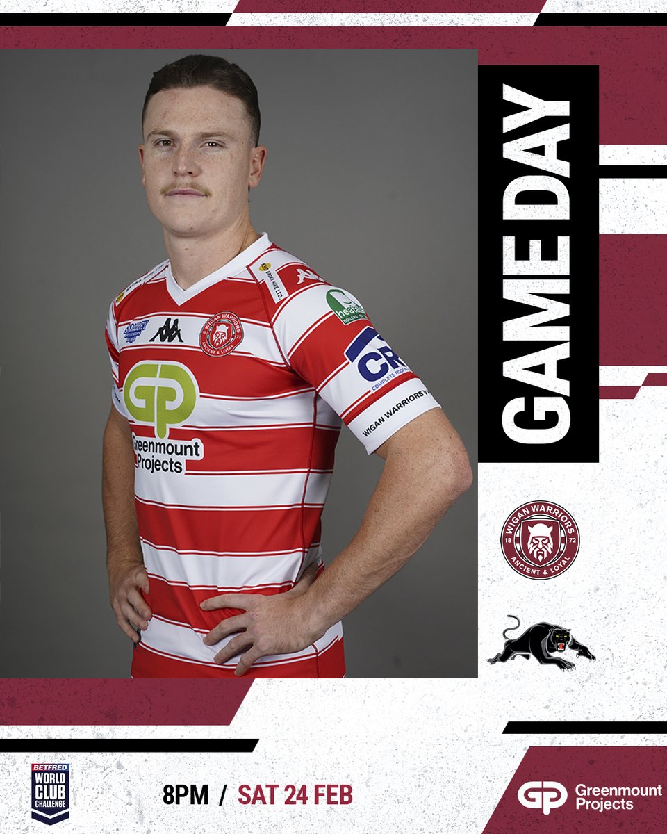 💥 It's 𝐆𝐀𝐌𝐄𝐃𝐀𝐘!

Tonight we face <a href="/PenrithPanthers/">Penrith Panthers 🐾</a> in the Betfred World Club Challenge! 

#WWRL #WorldClubChallenge