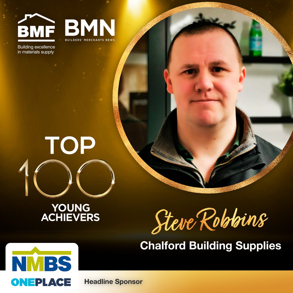 Steve Robbins Branch Manager at Chalford Building Supplies, is our next BMF and <a href="/BMerchantsNews/">Builders' Merchants News</a> Top 100 Young Achiever. 

Our Top 100 Young Achiever nominees are kindly sponsored by our head sponsor, <a href="/NationalMerch/">NMBS</a> 

#Top100YoungAchiever