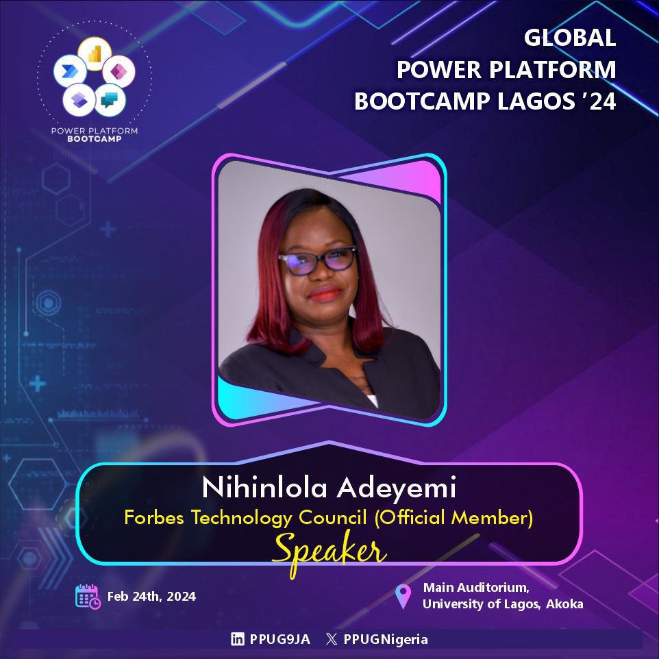 PPUGNigeria's tweet photo. Our keynote speaker:

Nihinlola (Lola) Adeyemi is an author of the book "The Impact of Corporate Governance on Scrumban". https://t.co/dVJiF0ytxQ