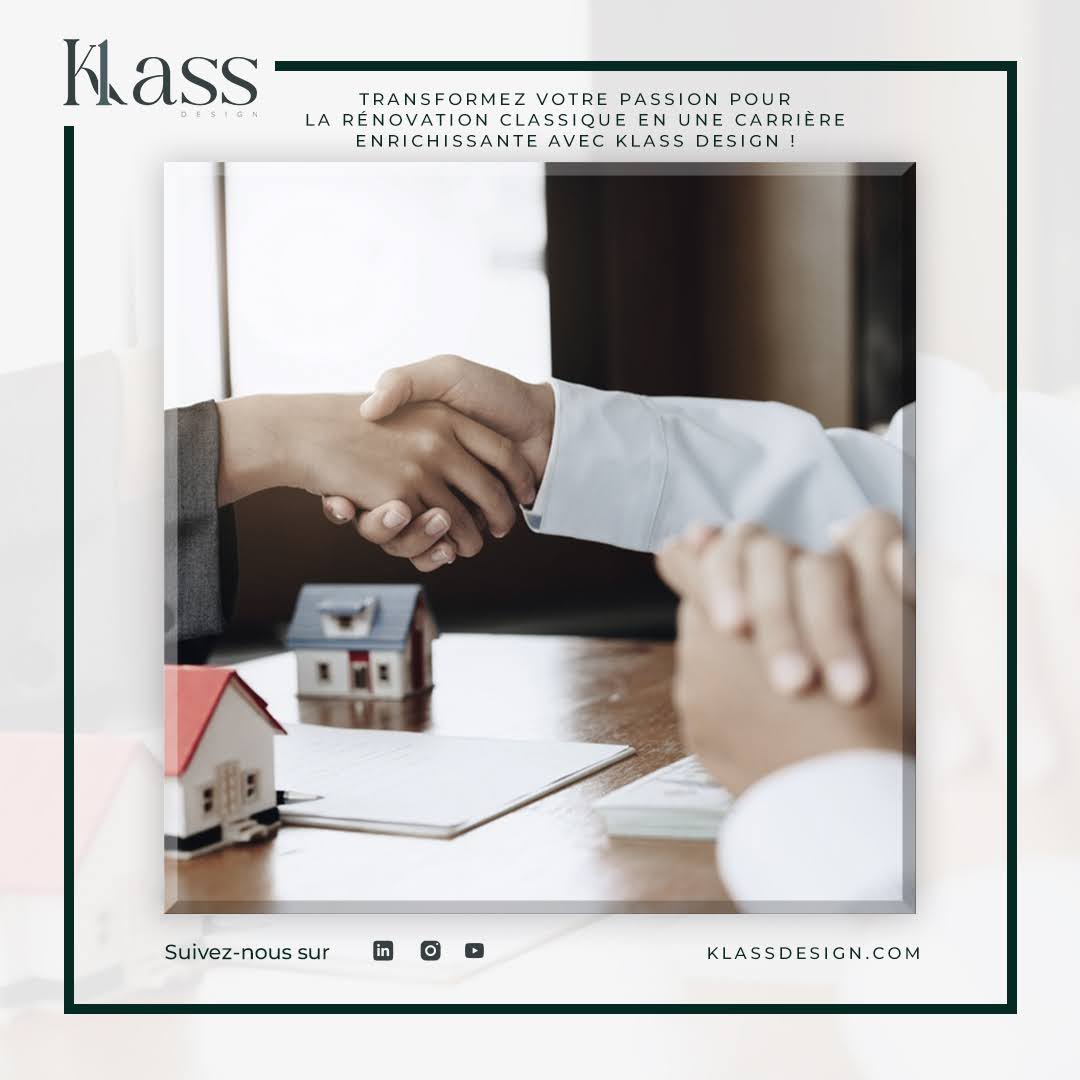Klass_Design1's tweet image. Transformez votre passion en carrière avec #KlassDesign ! Devenez courtier en #travaux, guidez les #projets de #rénovation de la planification à la #réalisation.  💼🌐 klass-design.fr/devenir-franch…