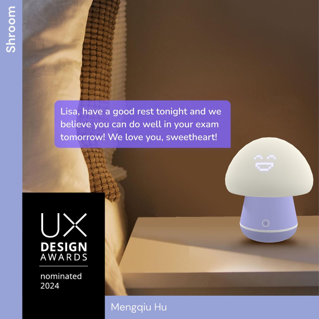 uxdawards's tweet image. &quot;Shroom“ developed by @freda_hoo is nominated for the #UXDA24! Congrats 👏👏

Check out the nominated projects and vote 👉bit.ly/490B8Py

#uxdesign #uxdesignawards #UXDA24 #uxawards #uxcompetition #userexperiencedesign #designawards #ux