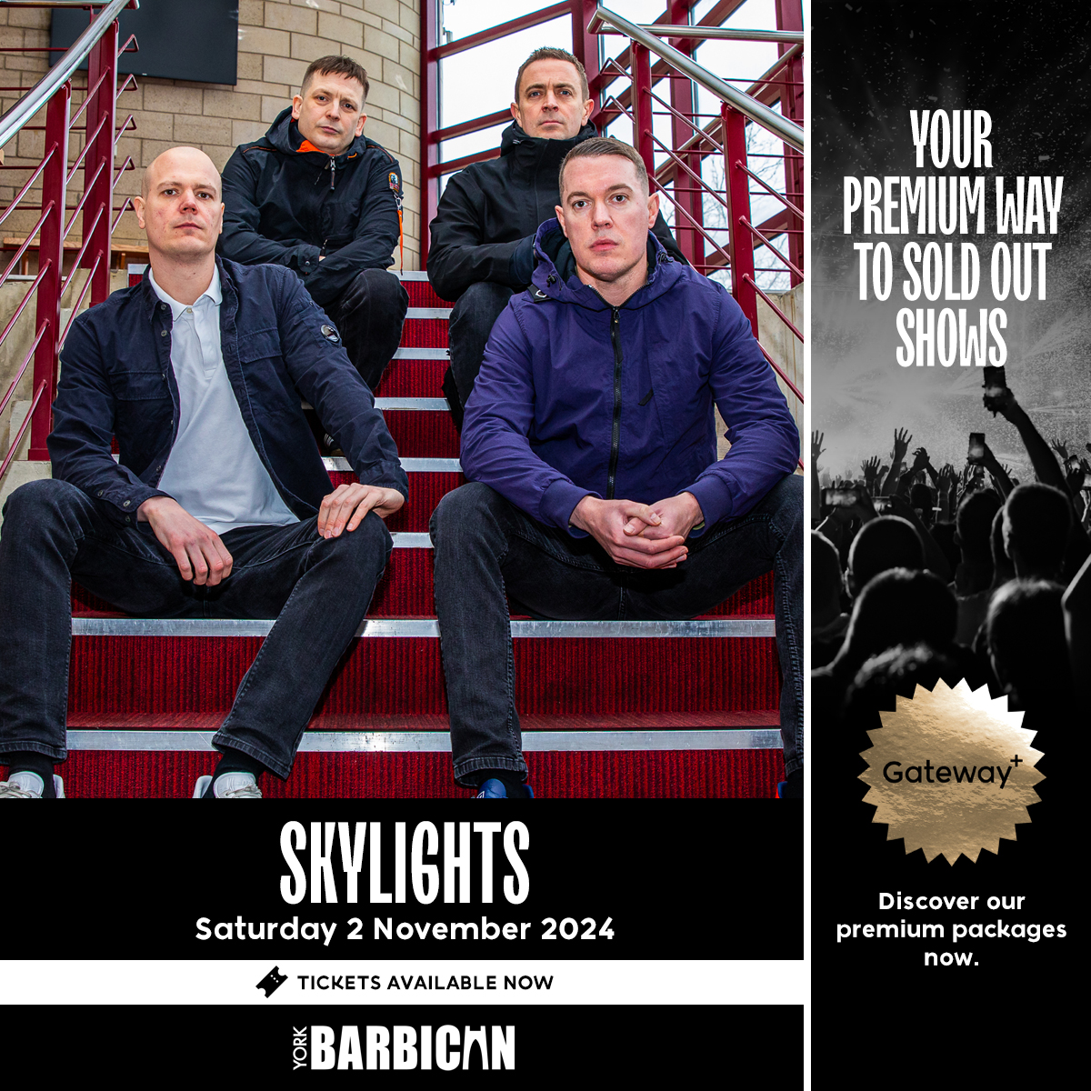🆕 York's very own indie quartet <a href="/SkylightsYRA/">Skylights</a> play a huge hometown show at <a href="/yorkbarbican/">York Barbican</a>.

🎟️ Tickets are available right now!

yorkbarbican.co.uk/whats-on/skyli…

➕ Premium Experiences: yorkbarbican.co.uk/premium-experi…

#York #YorkBarbican <a href="/thisisyo1/">YO1 Radio</a>