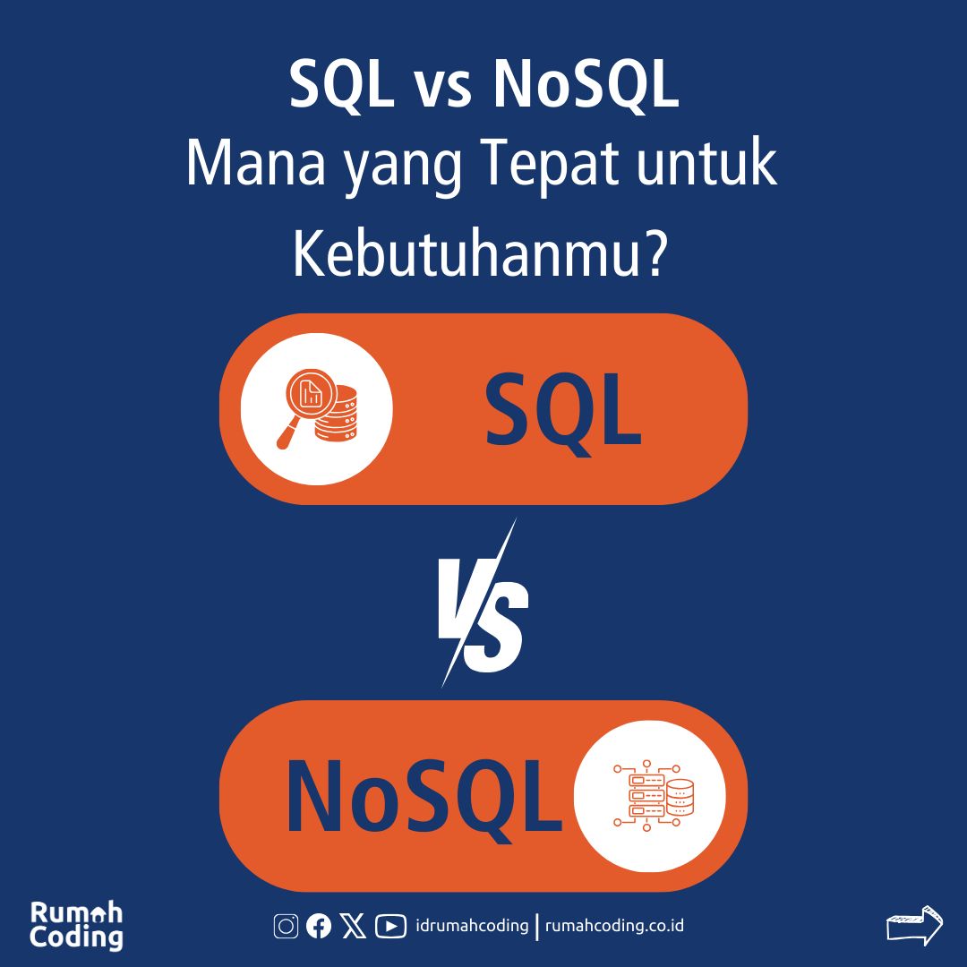 idrumahcoding's tweet image. Bingung milih database yang tepat?

Posting ini bakal bantu kamu bedain SQL dan NoSQL, plus kapan sebaiknya pake masing-masing

Swipe ➡️ untuk ngerti lebih lanjut!

#SQL #NoSQL #database #teknologi #programmer #developer #data #bigdata #tips #belajar #informasi