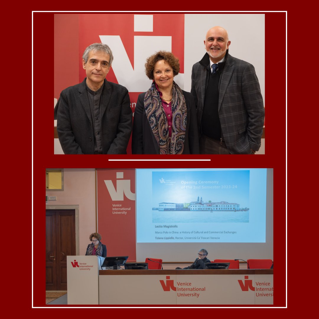 Venice International University (@univiu) on Twitter photo ✨Yesterday evening was the Opening Ceremony of the 2nd Semester 2023-2024 for the Globalization Program.
The VIU Dean Prof. Carmelo Marabello opened the Ceremony, followed by the Lectio Magistralis of Prof. Tiziana Lippiello, Rector of <a href="/CaFoscari/">Unive Ca' Foscari</a>
#VeniceInternationalUniversity ✨Yesterday evening was the Opening Ceremony of the 2nd Semester 2023-2024 for the Globalization Program.
The VIU Dean Prof. Carmelo Marabello opened the Ceremony, followed by the Lectio Magistralis of Prof. Tiziana Lippiello, Rector of <a href="/CaFoscari/">Unive Ca' Foscari</a>
#VeniceInternationalUniversity