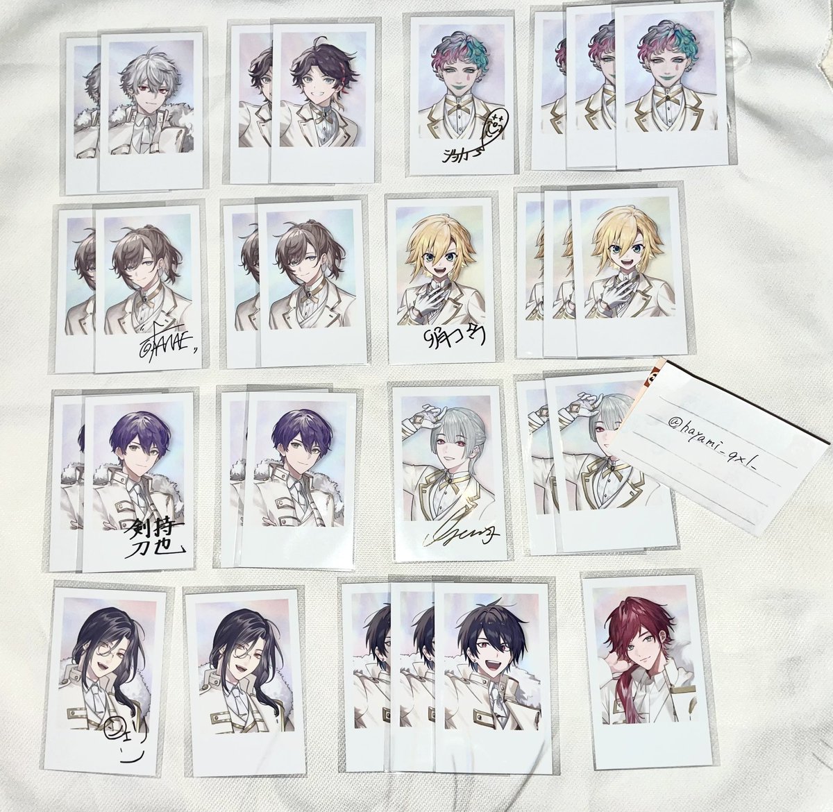 【交換】にじさんじ 6周年 6ht Anniversary goods ランダムチェキ風カード Aグループ

譲)🎲 🌶 🔫 ⚔️ 🎻🛵 🧐 🎤 🤡 🌙 🗝💸

求)💡

同種交換希望ですが比率違いも検討致します
郵送でのお取引となります
交換の方優先
本人周辺B済
検索からでもお声がけ下さい💫