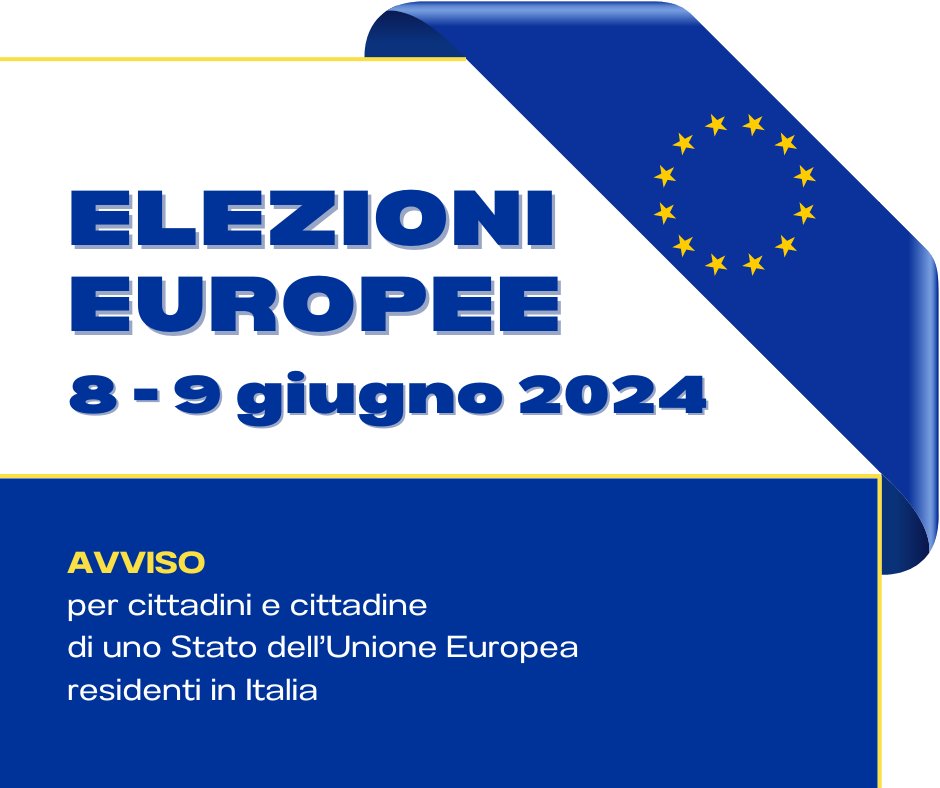 comunepadova's tweet photo. 🇪🇺 Elezioni europee 8-9 giugno
🗳️ Cittadini e cittadine di uno Stato dell’UE, residenti in Italia, che intendono votare i membri spettanti all’Italia del Parlamento Europeo, devono iscriversi alle liste elettorali aggiunte entro l’11 marzo.
Info ➡️ https://t.co/JQeBdNgMK4 #Padova https://t.co/2AIlVfNuoN
