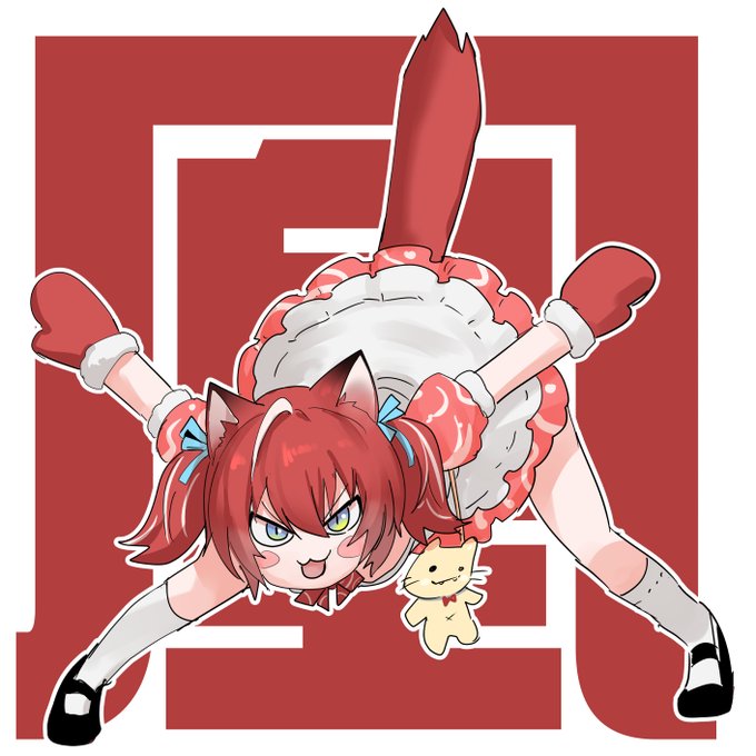 かるびちゃんがシャオユウやってたので鳳凰の構え!! #karunyart #みつかるび #赤見かるび 