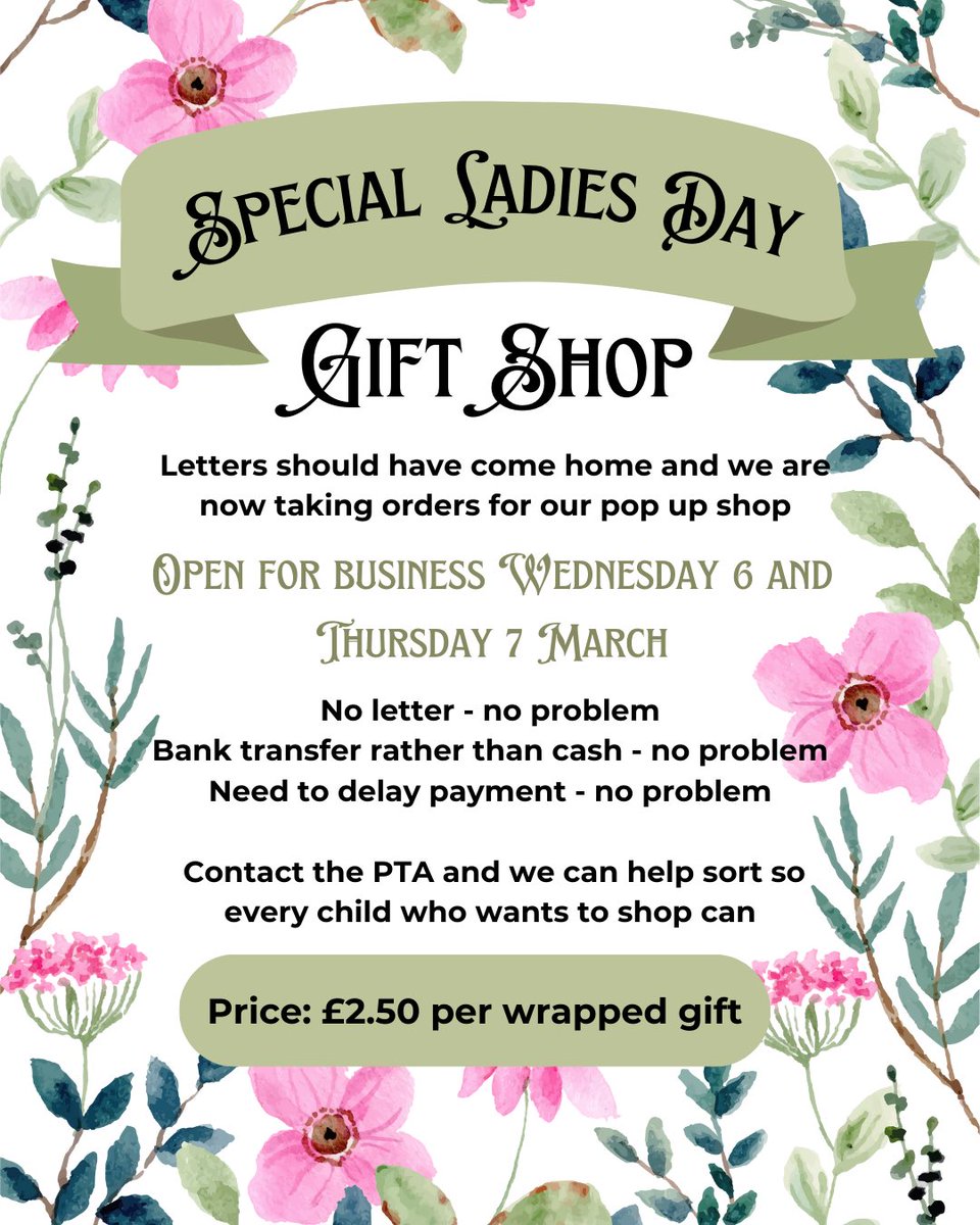 Looking forward to seeing lots of shoppers again - the PTA are busy buying and wrapping gifts <a href="/DrigPrimary/">Learn</a>