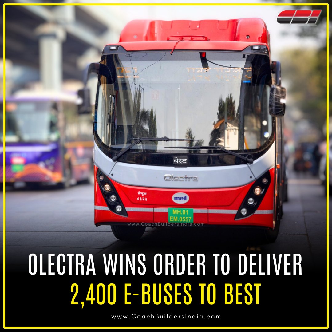 EveyTrans  will procure these buses from #Olectra within 18 months, with the supplied buses valued at nearly INR 4,000 Crores. PC @RoshanRajeev5

#FarmerProtestInDelhi #IRCTC #RoadAccident #Tabu #Gmail #YamiGautam #Priyamani Rs 1 #ReExam_RO_ARO #BhagwantMann #BEST #ElectricBus