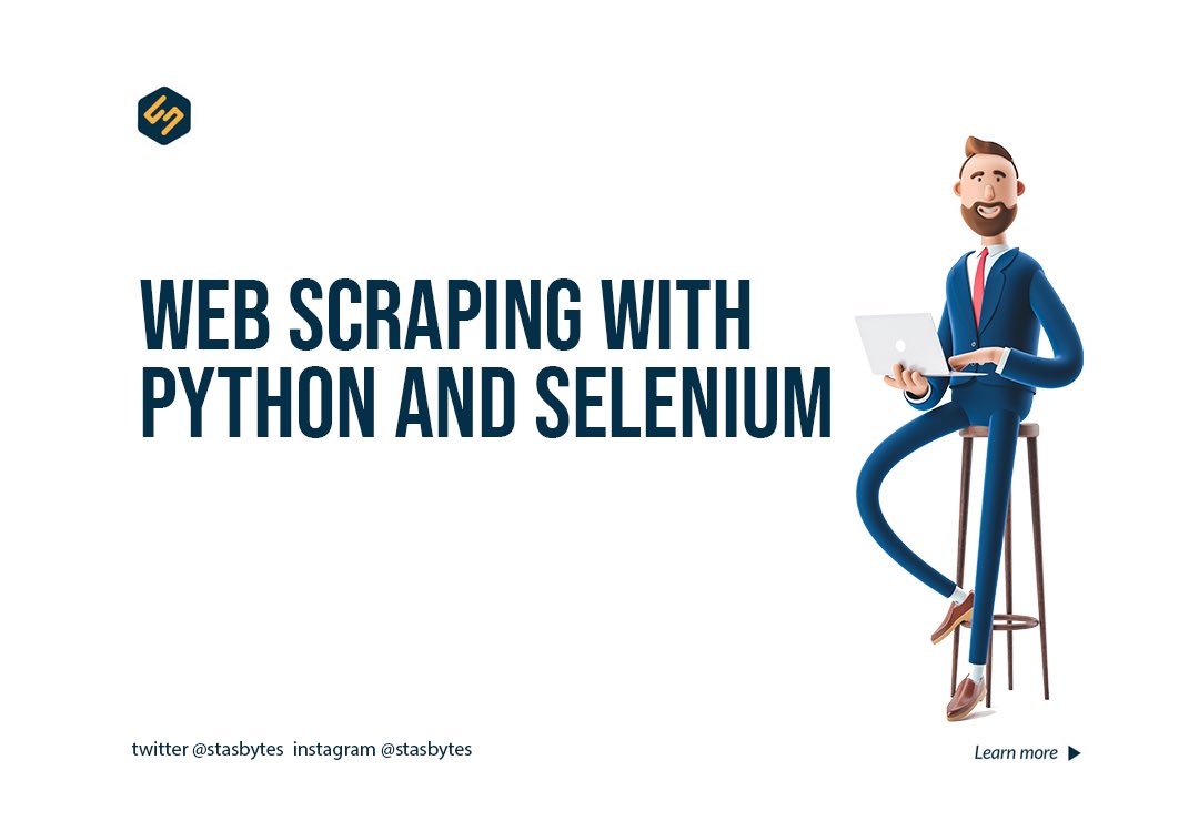 stasbytes's tweet photo. Web scraping with Selenium and Python involves using Selenium, a powerful browser automation tool, to interact with websites dynamically. Python serves as the scripting language to control Selenium and extract desired data from web pages. https://t.co/7IIfHOHdm8
