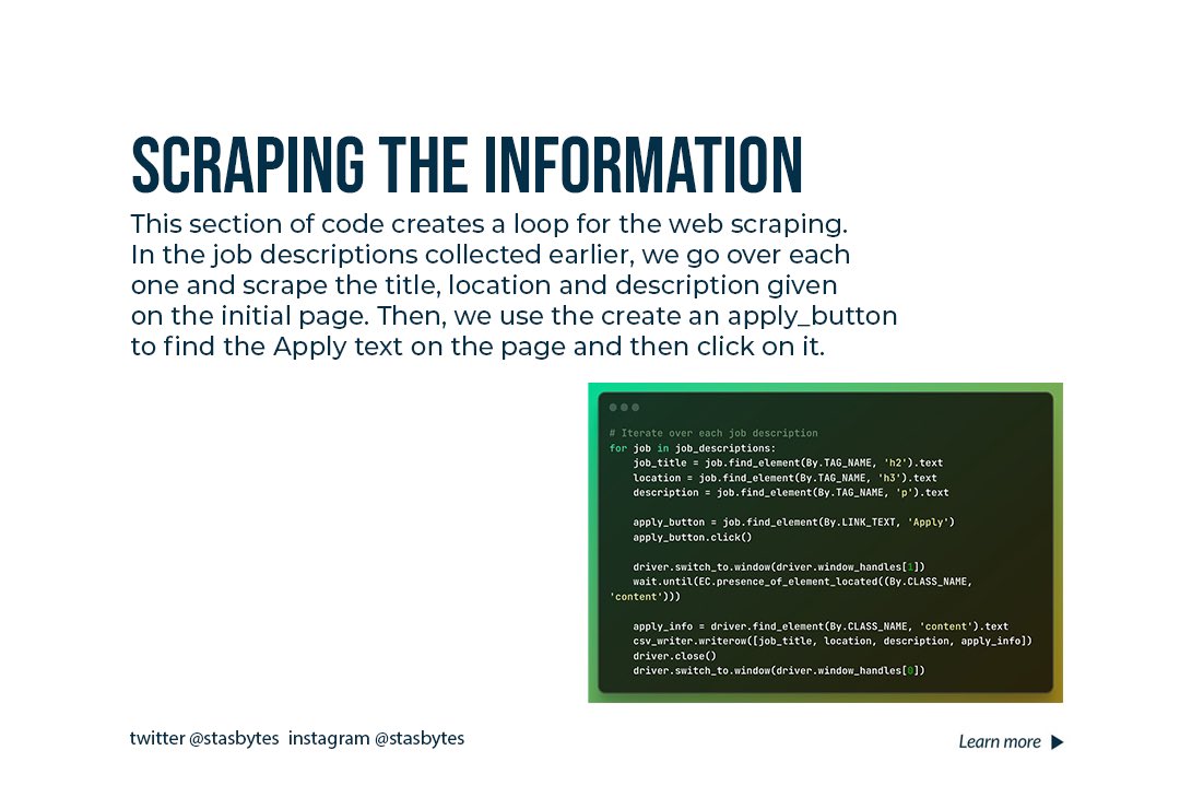 stasbytes's tweet photo. This dynamic duo enables automated navigation, interaction, and data extraction, making it valuable for tasks like data mining, testing, or monitoring websites. Together, they provide a versatile solution for extracting information efficiently from websites with https://t.co/nHhuM3P5fY