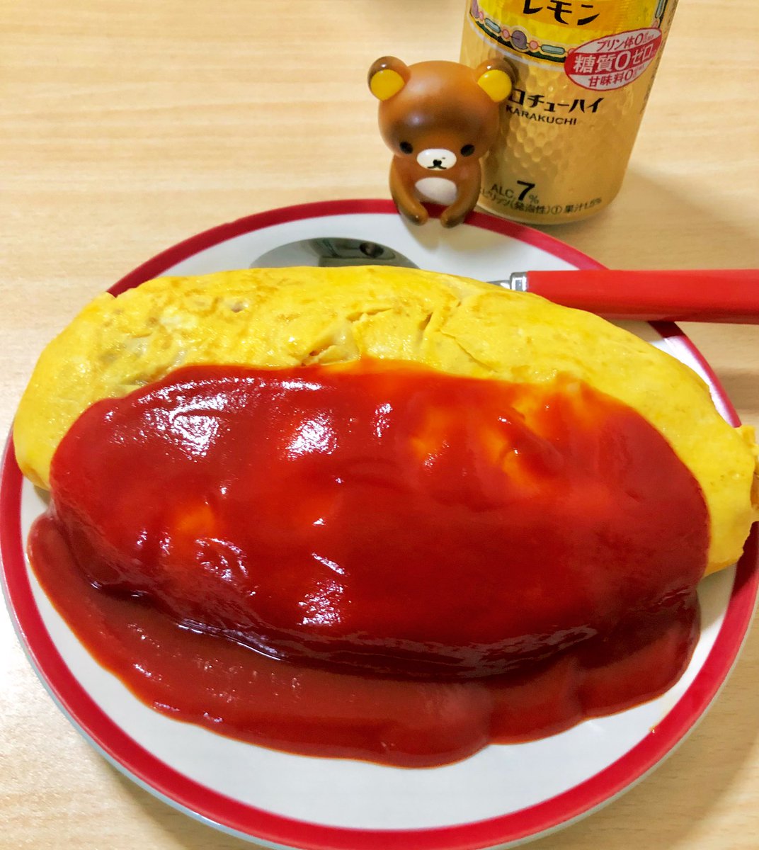 チキンライスもりもりオムライス。🍻