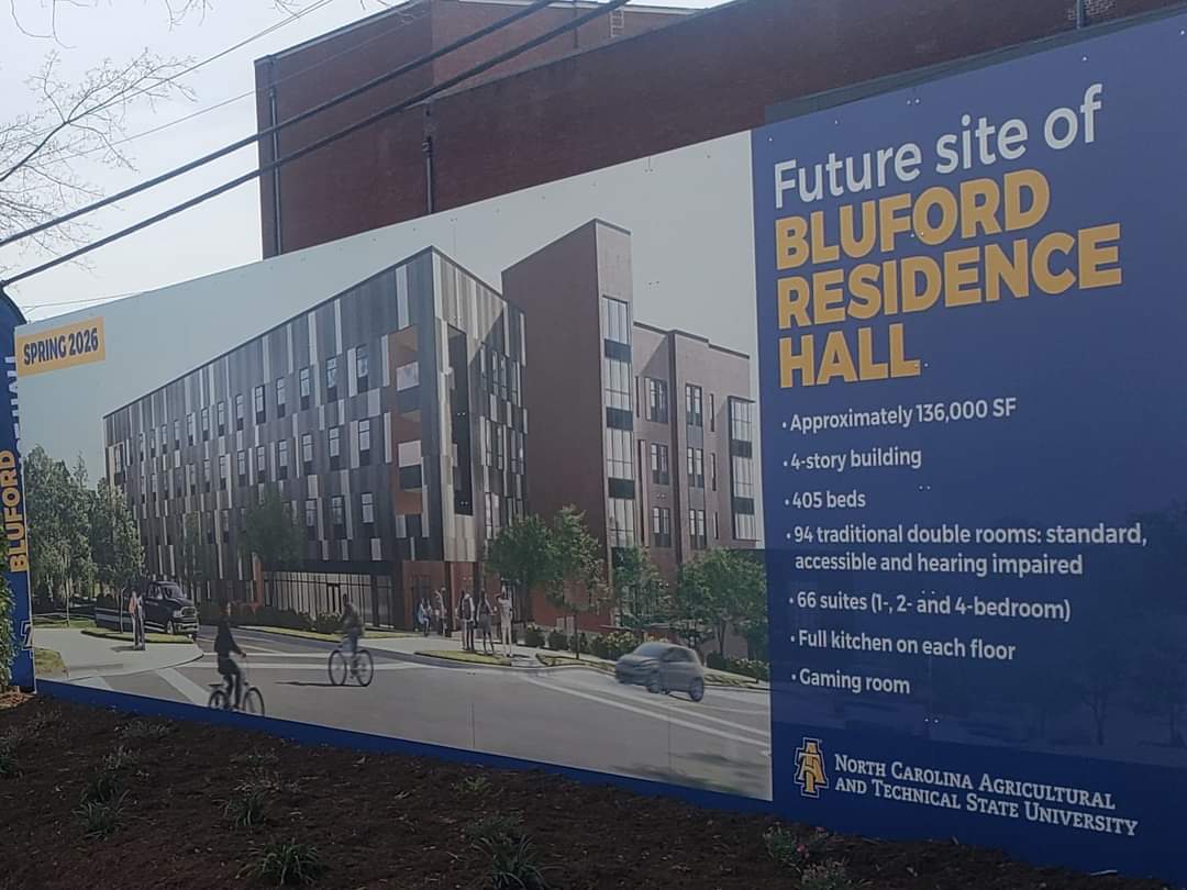 ECNUT's tweet photo. NC A&amp;T groundbreaking for what is the first new dorms to be built on  a 30-acre tract of land that was purchased by NCA&amp;T Real Estate Foundation. https://t.co/MaMHpUTAnC