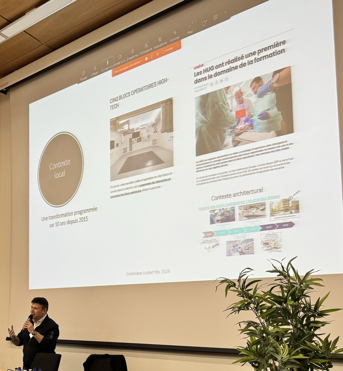 #DPRSI24 Dominique Joubert nous présente le #modele #suisse des Hôpitaux Universitaires de Genève sur le contrôle et la #prévention des #infections et du #risque infectieux et la mobilisation des données probantes