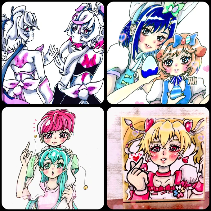 3連休絵を描きたいなと思ってるけど一旦区切り

#今月描いた絵を晒そう
#precure 
#プリキュア
#イラスト 