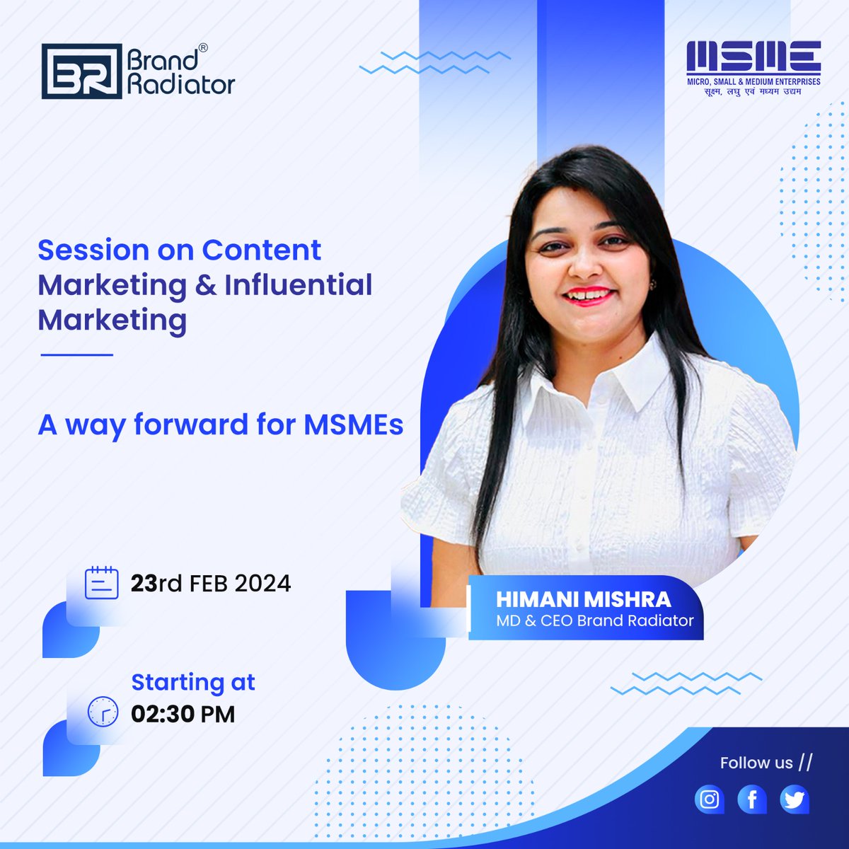 We are filled with utmost delight to witness our #PowerPuffMD Mrs. Himani Mishra presenting an Empirical session on Content Marketing and Influential Marketing.
#brandradiator #digitalmarketing #contentmarketing #influentialmarketing #womenentrepreneurs #entrepreneurship