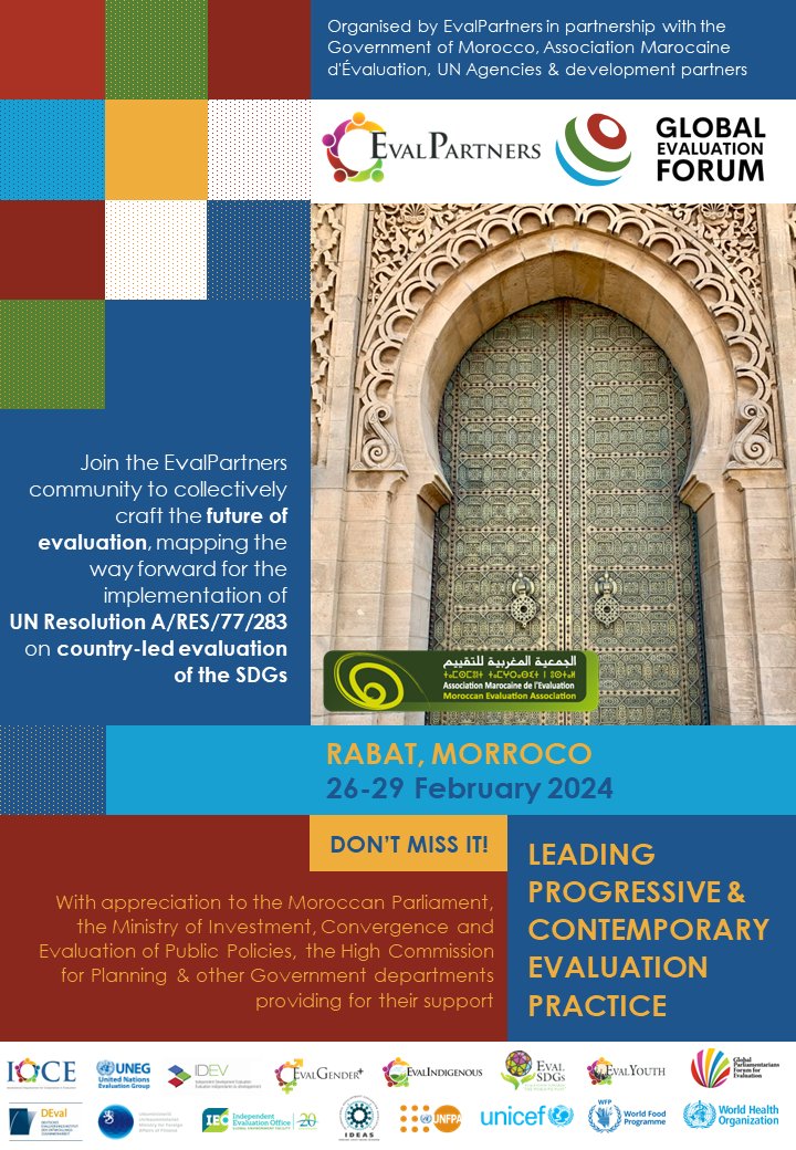 Next week, join <a href="/msegone/">Marco Segone</a> at the Global Evaluation Forum 2024!

The #evaluation community comes together to advance country-led evaluation of the #SDGs

Find out more ➡️bit.ly/EvalPartnersGE…

#Eval4Action