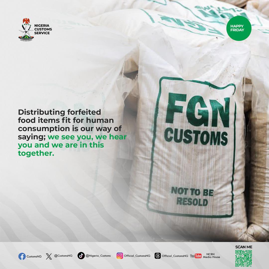 CustomsNG's tweet photo. We dey for you, just as you dey for us… https://t.co/oSI9QOfYvb