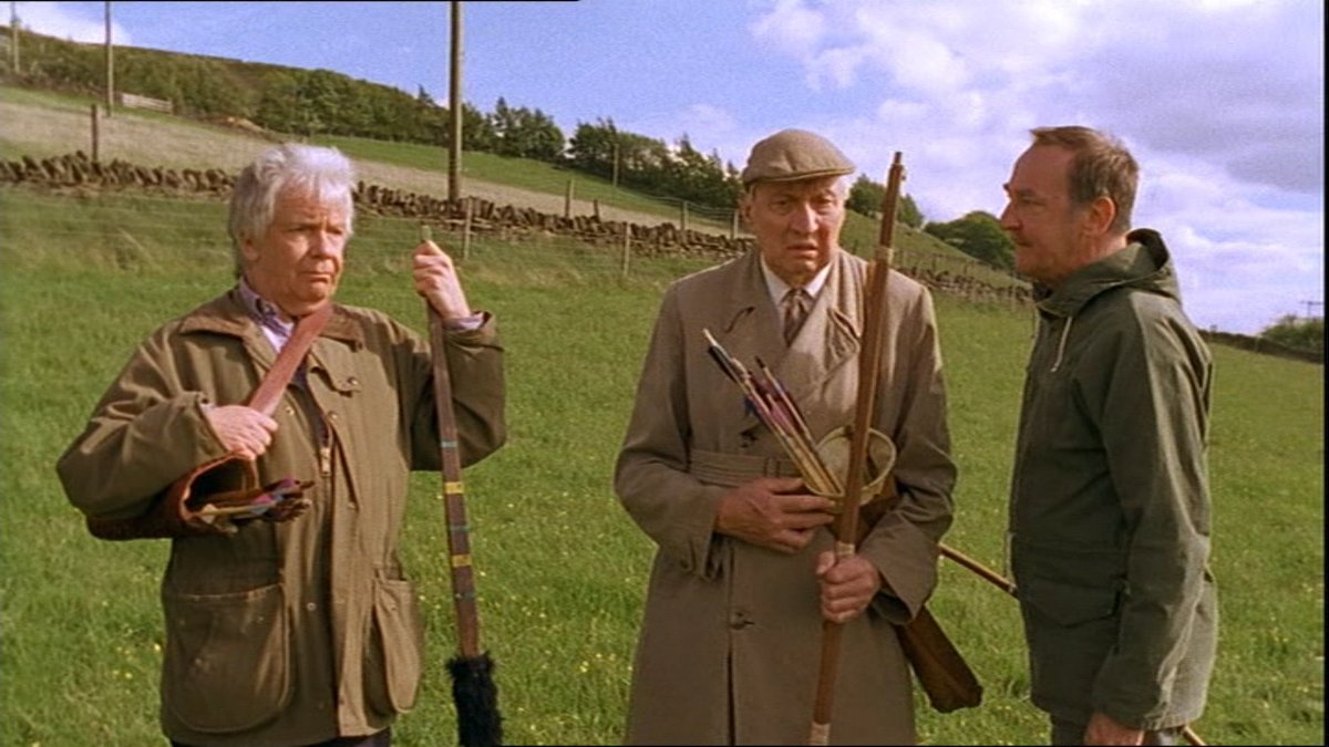 A showcase for the post-Compo characters in “The Frenchies are Coming”, an episode of Last of the Summer Wine's 24th series broadcast on 23rd Feb 2003 #clarkeaday