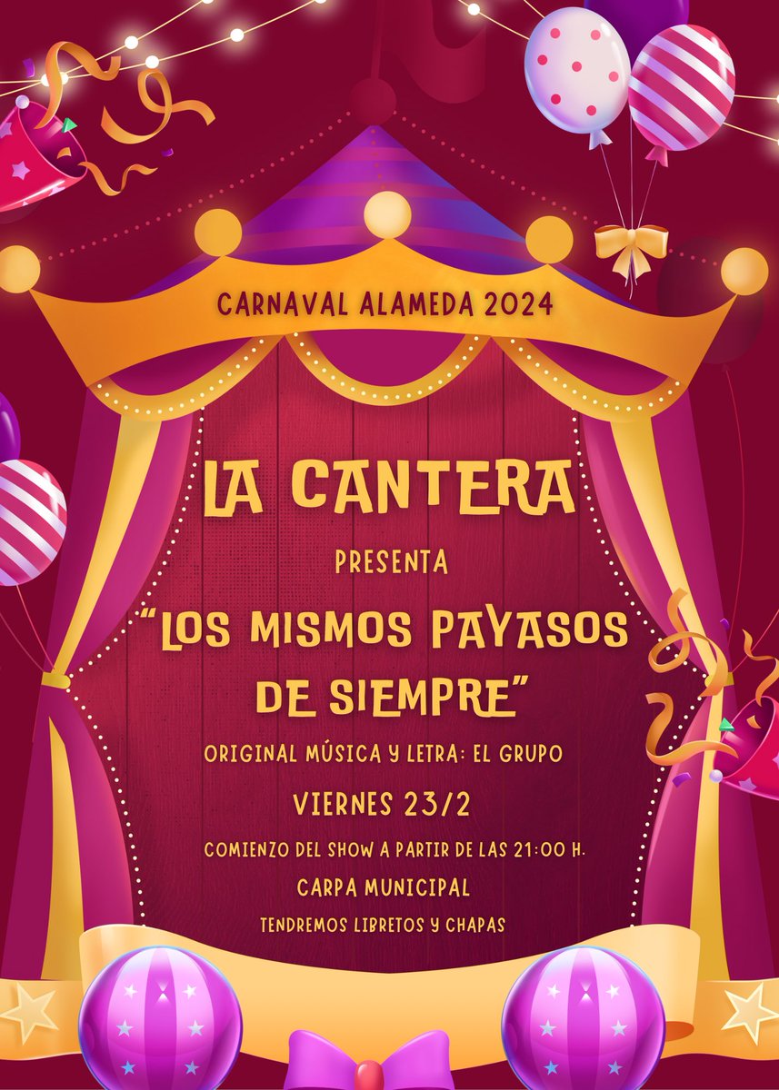CanteraAlameda's tweet photo. Que se abran las cortinas… https://t.co/4uTgkJSGEe