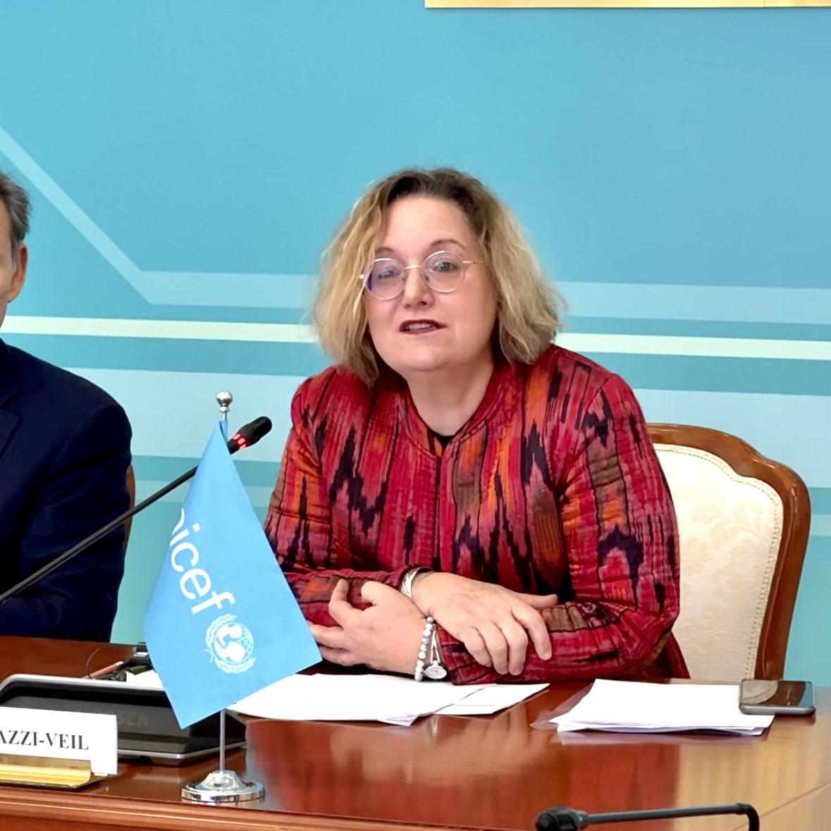 “Our goal is to ensure that all returnee children continue to receive the support to recover from their experiences and able to learn, develop, and adapt in 🇰🇿” said Laetitia Bazzi-Vale, OIC UNICEF Representative in 🇰🇿 at the coordination meeting with @EUinKazakhstan and @MFA_KZ