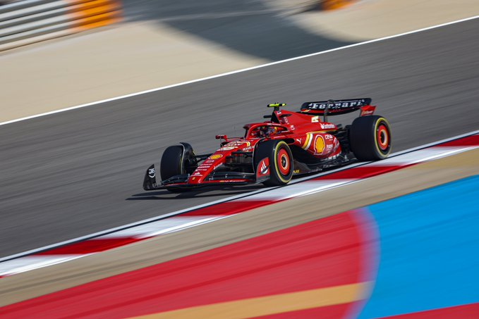 Carlos Sainz rodando en los test de pretemporada I Fuente: Scuderia Ferrari