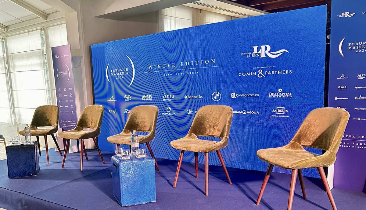 Comin & Partners (@cominandpa) on Twitter photo È tutto pronto per #ForuminMasseria24: appuntamento invernale della quarta edizione di Forum in Masseria, l’evento organizzato da #MasseriaLiReni per riflettere con istituzioni, esperti e imprese sui temi strategici per il Paese.
Il programma e la diretta foruminmasseria.it È tutto pronto per #ForuminMasseria24: appuntamento invernale della quarta edizione di Forum in Masseria, l’evento organizzato da #MasseriaLiReni per riflettere con istituzioni, esperti e imprese sui temi strategici per il Paese.
Il programma e la diretta foruminmasseria.it