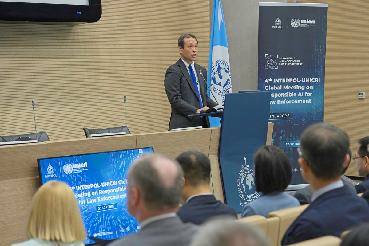 Over 100 participants came together at the 4th INTERPOL – UNICRI Global Meeting on Responsible AI for Law Enforcement, sparking vital discussions on the responsible use of AI in policing. #ResponsibleAI #lawenforcement