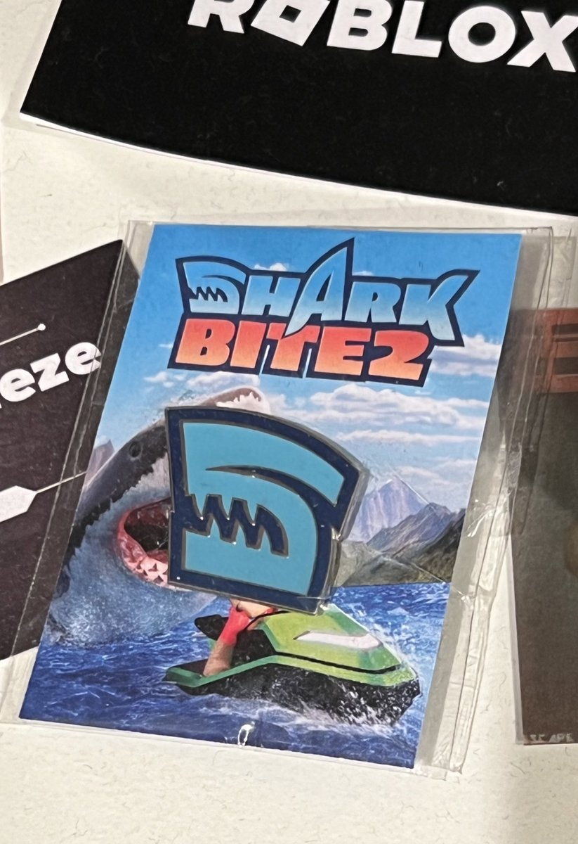 Man, these Shark Bite ads are everywhere, there’s even one on my shelf! Can’t escape them. @Simonblox @Rblxopplo #Roblox