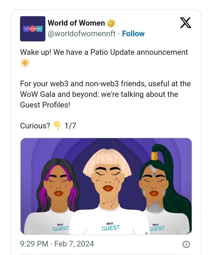 Soheil_SBabaei's tweet photo. #NFT ‘lifestyle club’ #WorldOfWomen (#WoW) is gearing up for its second annual #Gala event in #Paris later this month, showcasing its new #NFC-enabled #wearable, the #Friendchip bracelet.
#NFTs
https://t.co/WewpPgjbgu https://t.co/cNRw494lKZ