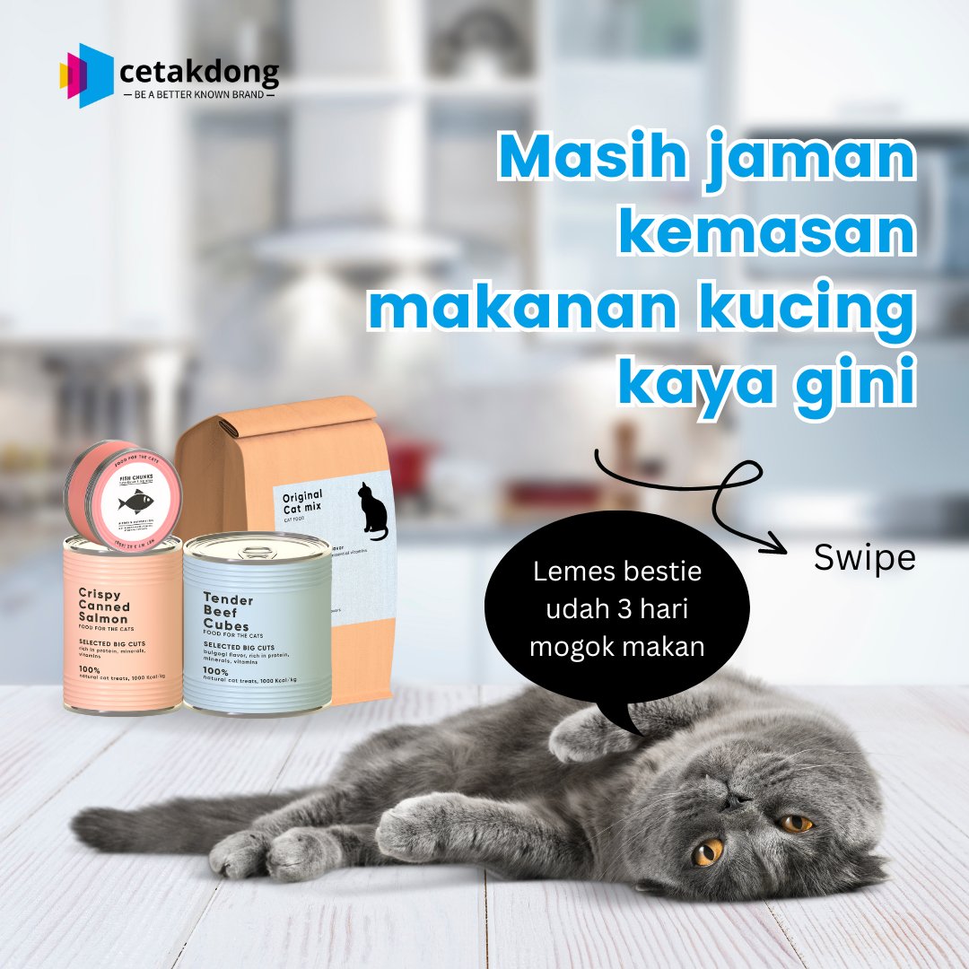 cetakdongcom's tweet photo. Mau tau gimana caranya supaya produk makanan kucing Anda mudah laku di pasaran? https://t.co/cBI5v3lRXI
#cetakkemasan #cetakkemasanmakanan #cetakkemasanproduk #cetakkemasanmurah #kucing #makanankucing #meow #cats #ElNino #Abel #cetakdongcom https://t.co/Mek3lvi1oR